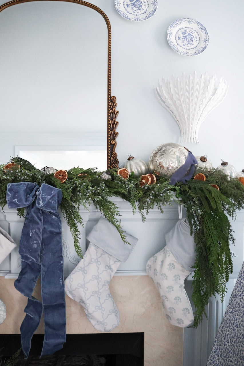 Blue Bows Stocking | Chapple Chandler X Nicole Speake