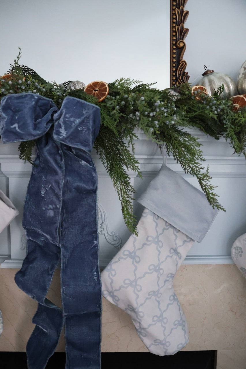 Blue Bows Stocking | Chapple Chandler X Nicole Speake