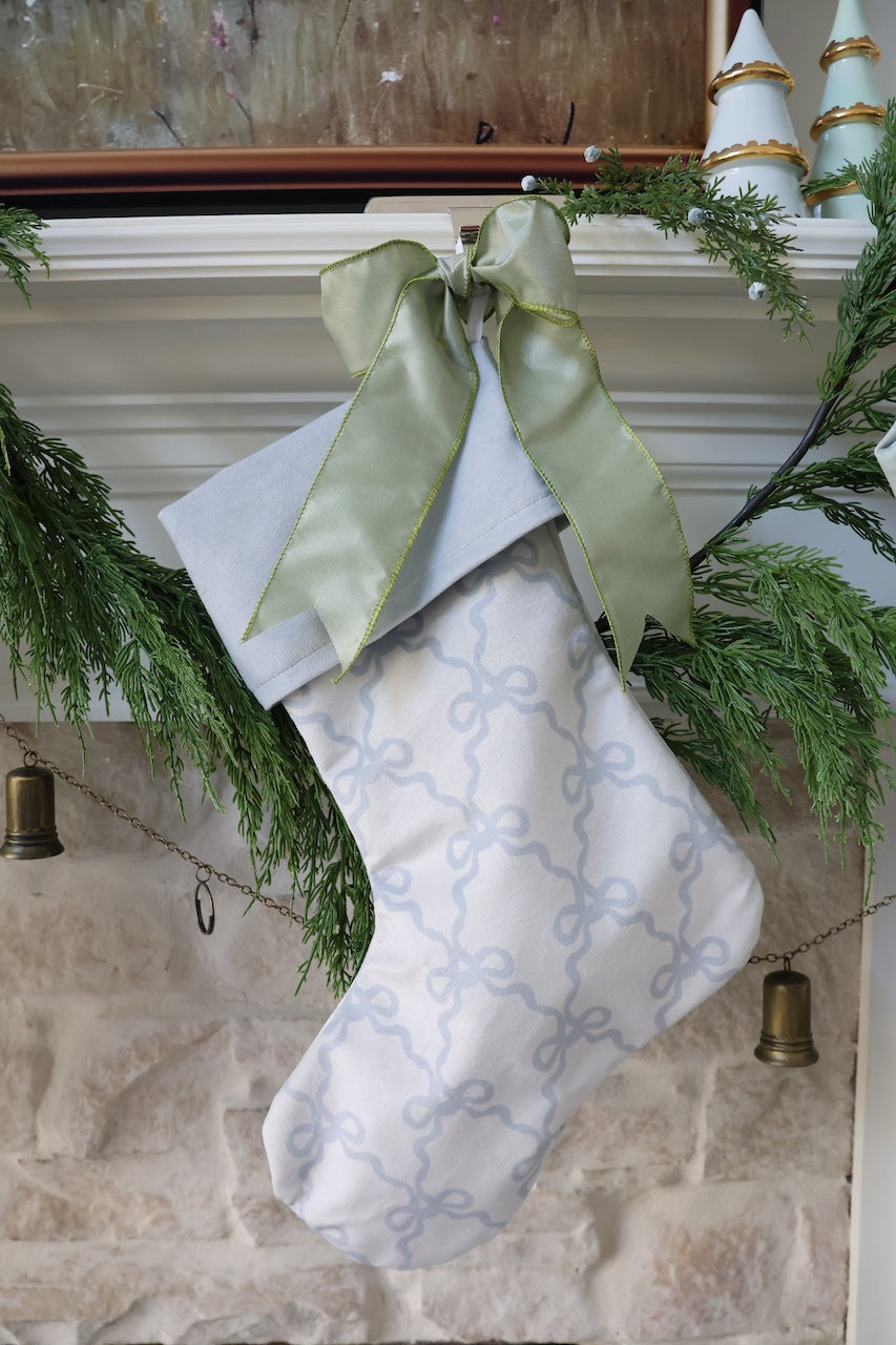 Blue Bows Stocking | Chapple Chandler X Nicole Speake