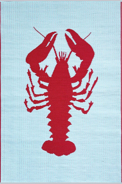 Lobster Aqua & Red