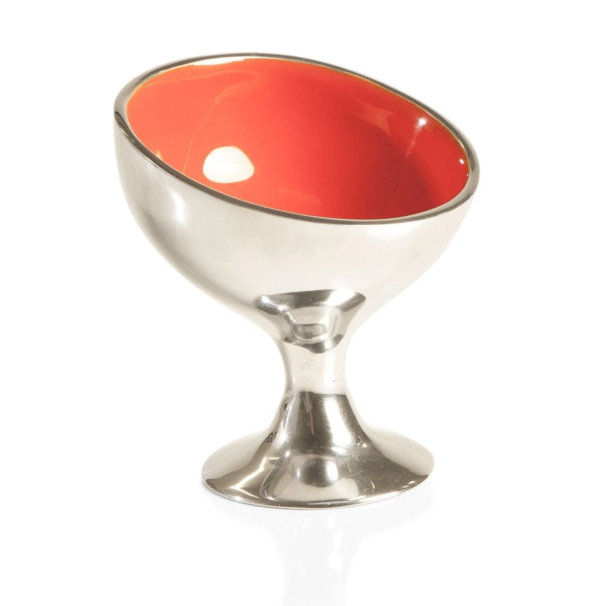Enamel Pedestal Ice Cream & Snack Bowl – 4.5"