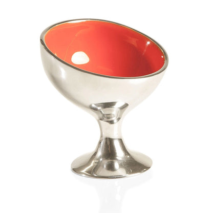 Enamel Pedestal Ice Cream & Snack Bowl – 4.5"