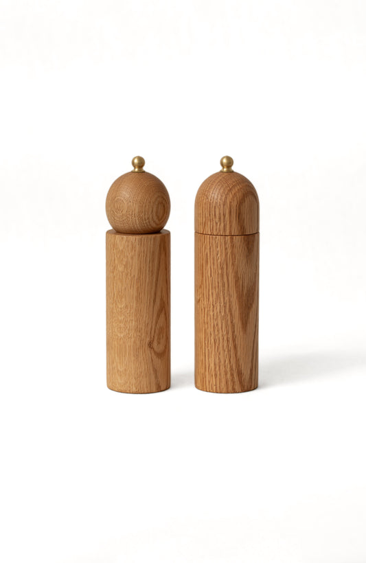Oak Salt & Pepper Mill Pair