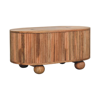 Soba Solid Mango Wood Coffee Table with Lid Storage