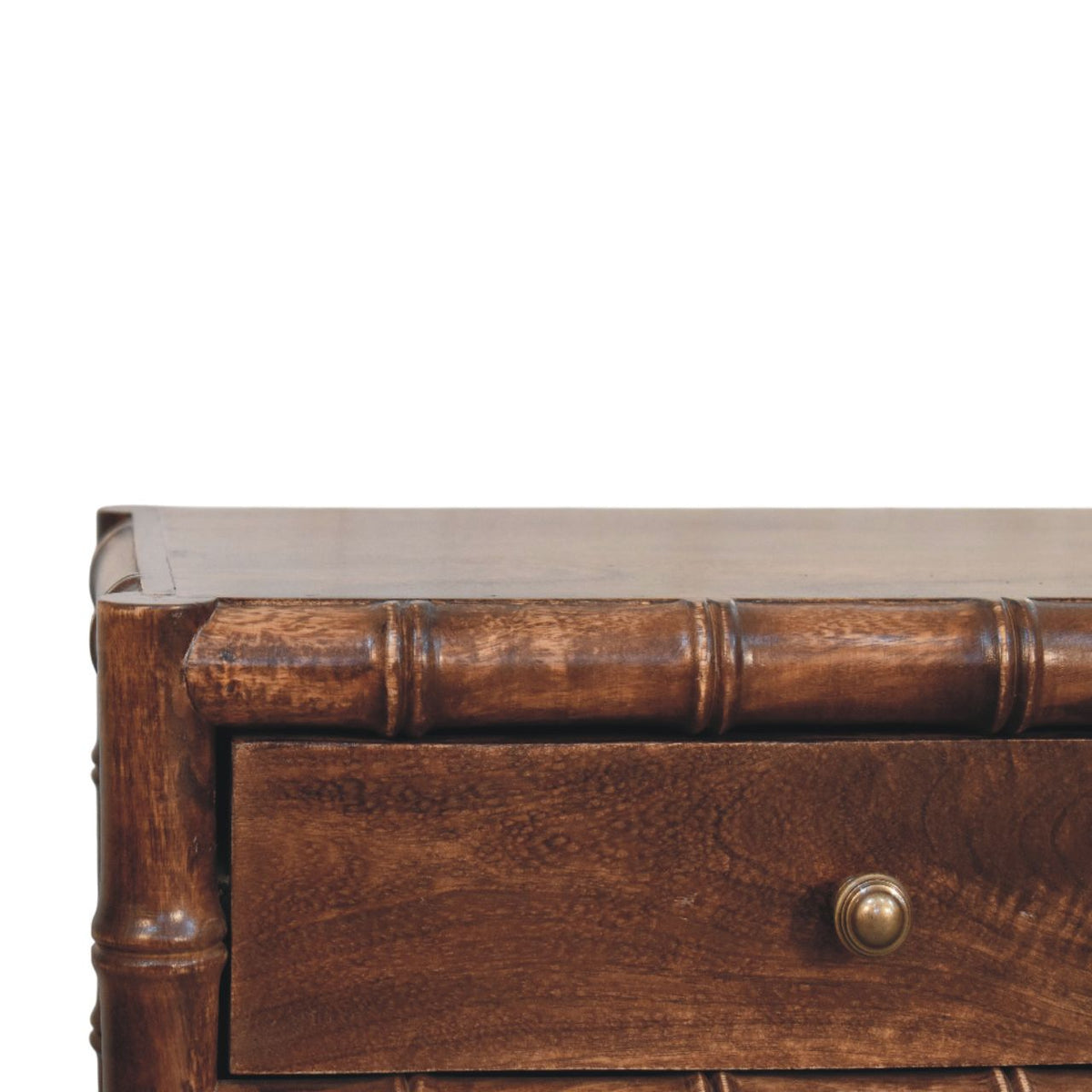 Solid Wood Bamboo Frame Nightstand