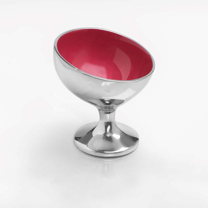 Enamel Pedestal Ice Cream & Snack Bowl – 4.5"
