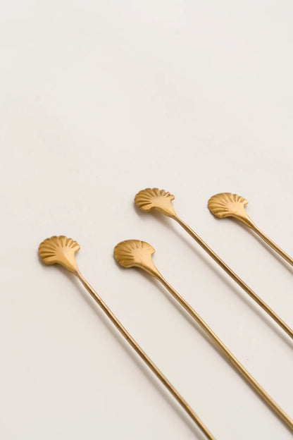 S/4 Seashell Drink Stirrers - Large
