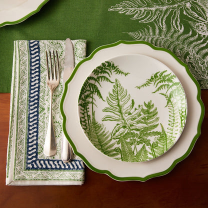 Block Island Block Print Dinner Napkins