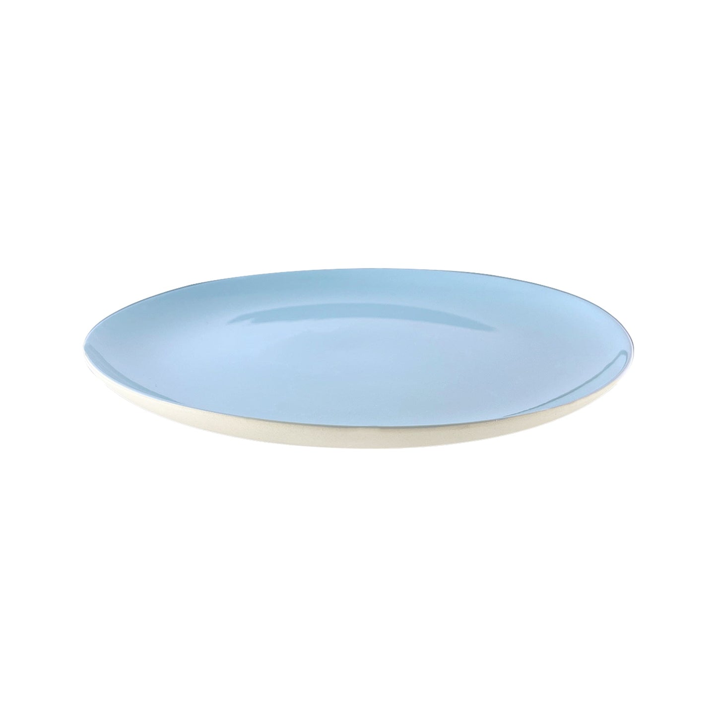 Shell Bisque Blue Porcelain 16 Piece Dinnerware Set, Service For 4