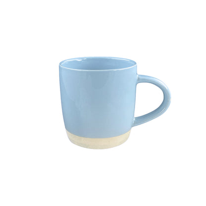 Shell Bisque Blue Porcelain 16 Piece Dinnerware Set, Service For 4