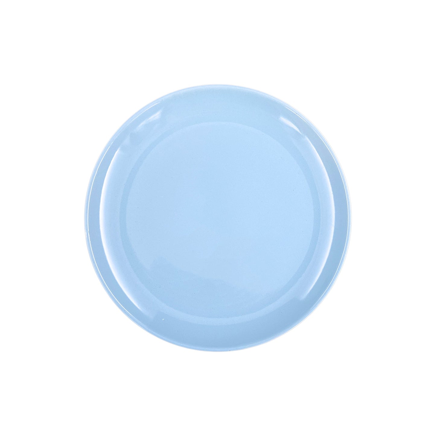 Shell Bisque Blue Porcelain 4 Piece Dinnerware Set, Service For 1
