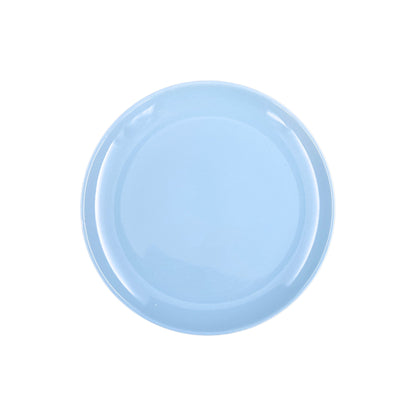 Shell Bisque Blue Porcelain 4 Piece Dinnerware Set, Service For 1