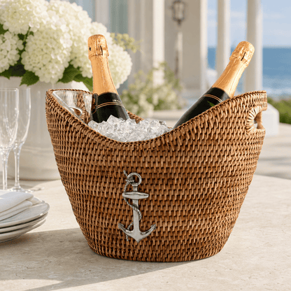 Anchor Rattan Champagne & Ice Tub