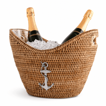 Anchor Rattan Champagne & Ice Tub