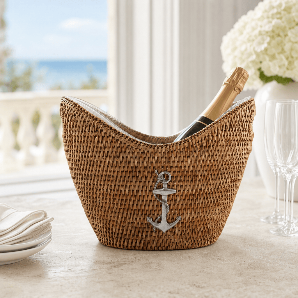 Anchor Rattan Champagne & Ice Tub