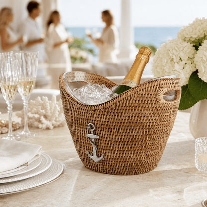 Anchor Rattan Champagne & Ice Tub