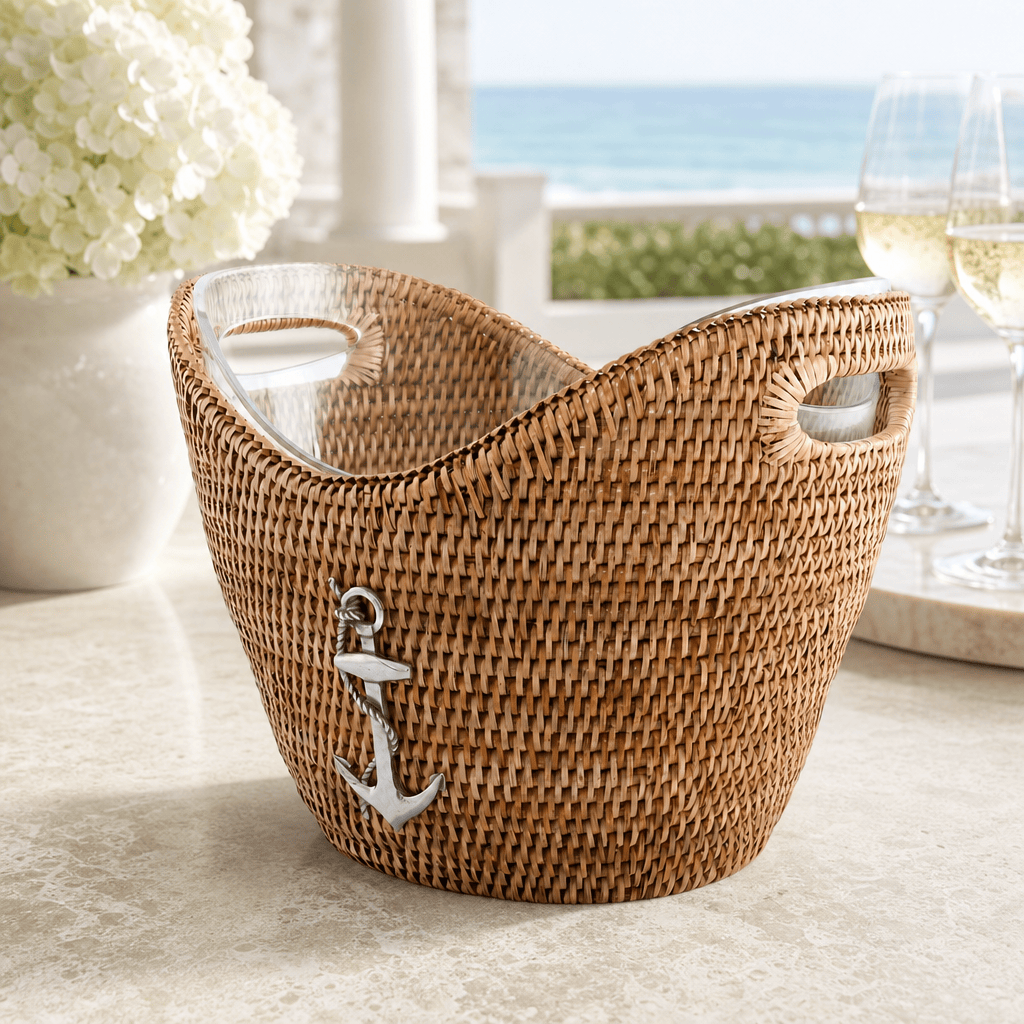 Anchor Rattan Champagne & Ice Tub