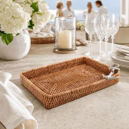 Anchor Rattan Catchall Tray