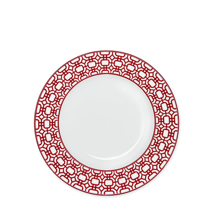 Newport Garden Gate Rimmed Salad Plate | Coastal Garden Dinnerware | Surfside Chic Decor
