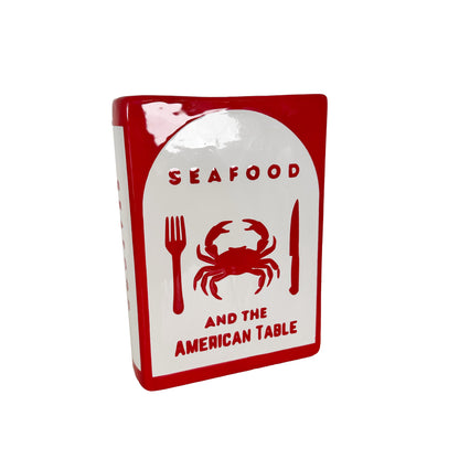 Seafood Cookbook Vase
