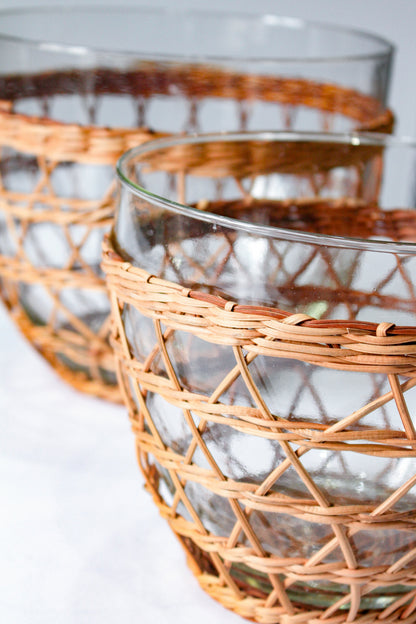 Rattan Cage Large Bowl