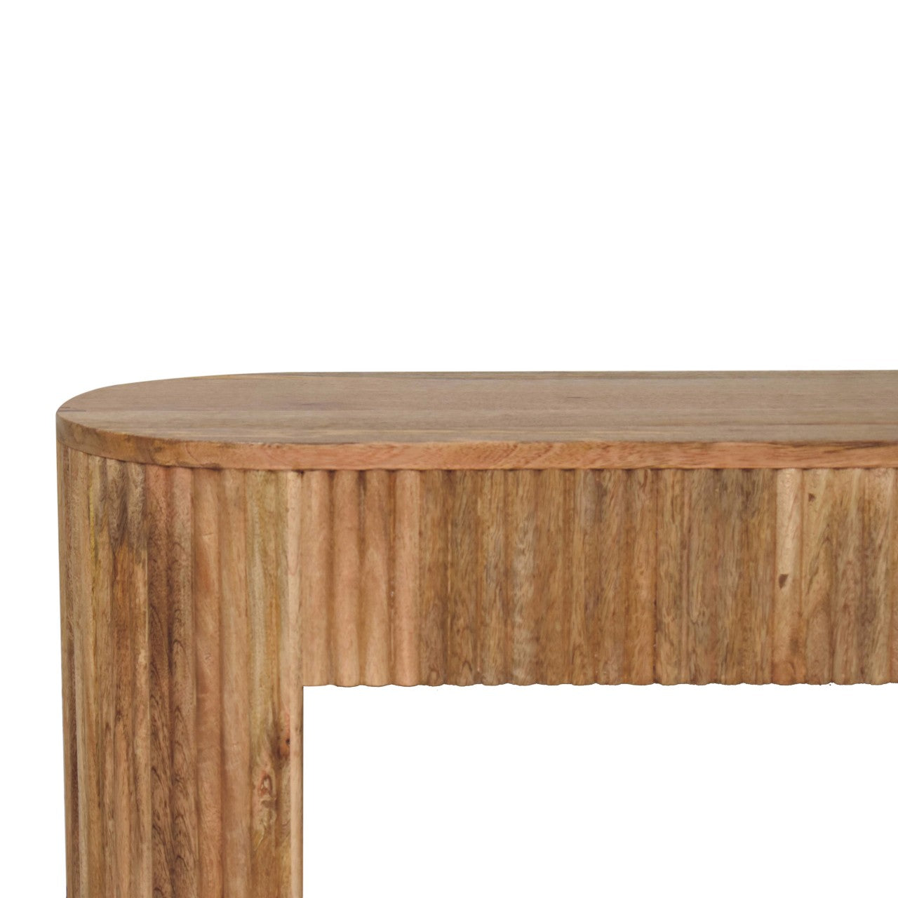 Solid Wood Soba Straight Media Unit, Oak