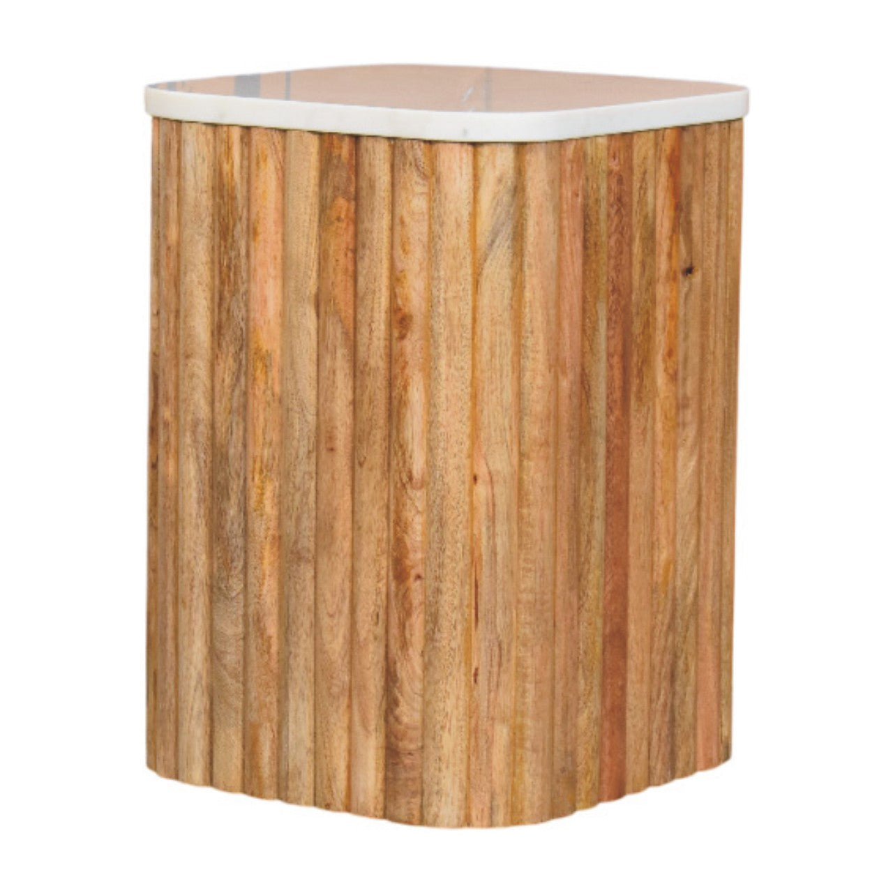 Oakish Marble Side Table
