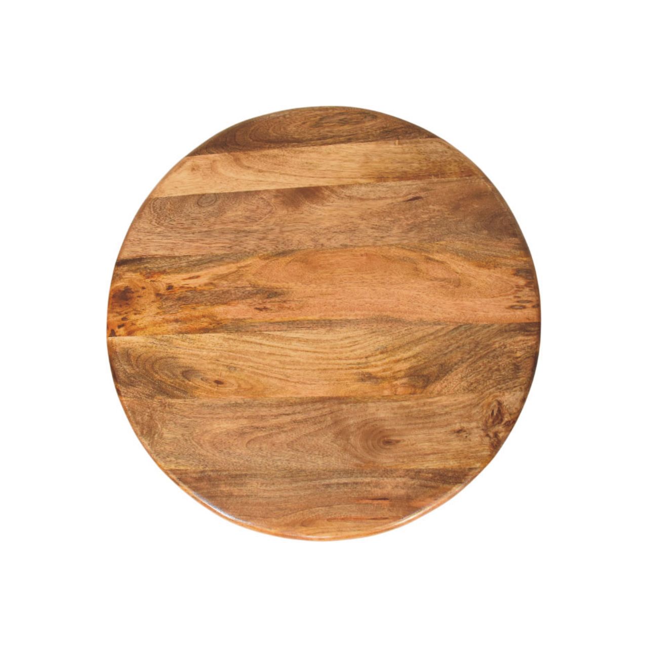 Solid Wood Sculpted Pedestal Coffee Table - Coastal Handcrafted Mango Wood Statement Coffee Table, Beach House Furniture