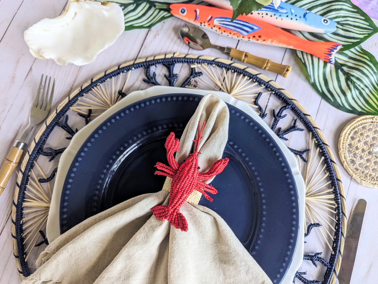 Lobster Woven Napkin Ring