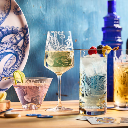 Lucy Stemless Martini Glasses, Set of 2