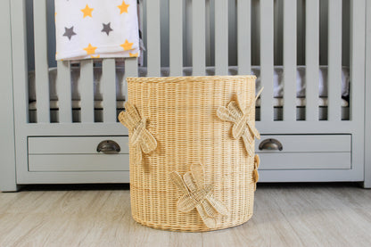 Flutter Wing Handwoven Rattan Hamper Basket