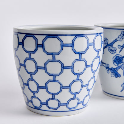 Dynasty Midi Pots, Set of 4, Blue & White