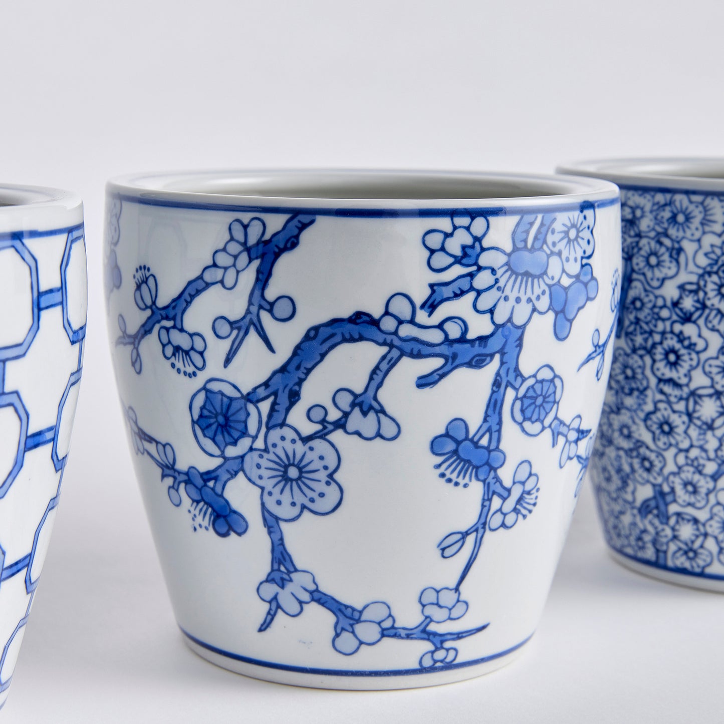 Dynasty Midi Pots, Set of 4, Blue & White
