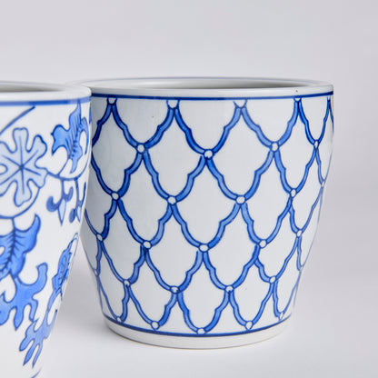 Dynasty Midi Pots, Set of 4, Blue & White