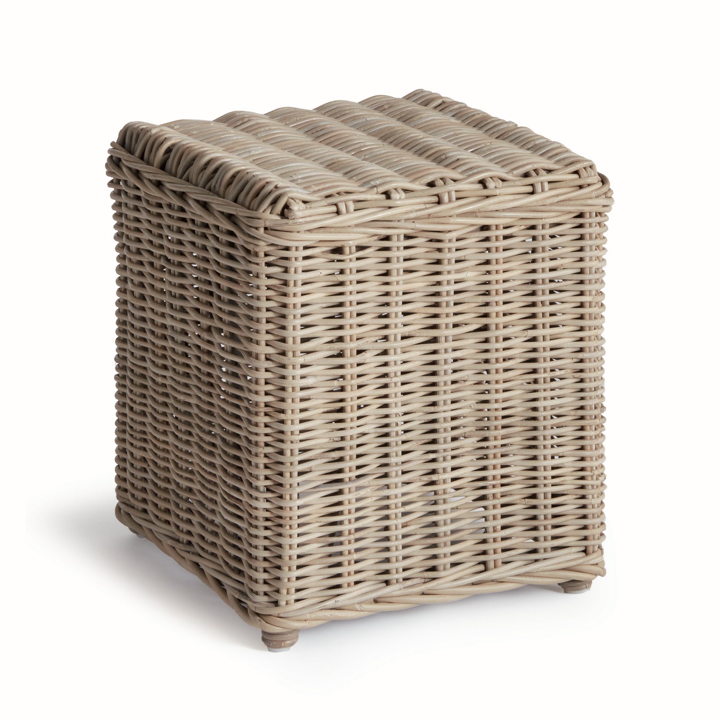 Davina Stool – Woven Kubu Rattan Side Table & Stool