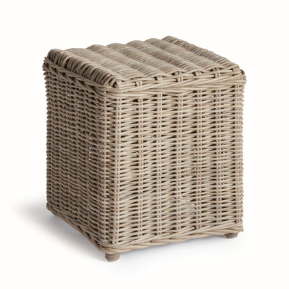 Davina Stool – Woven Kubu Rattan Side Table & Stool