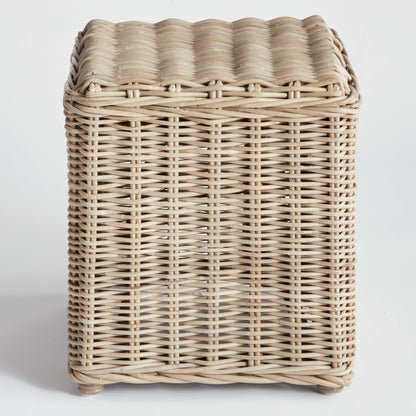 Davina Stool – Woven Kubu Rattan Side Table & Stool