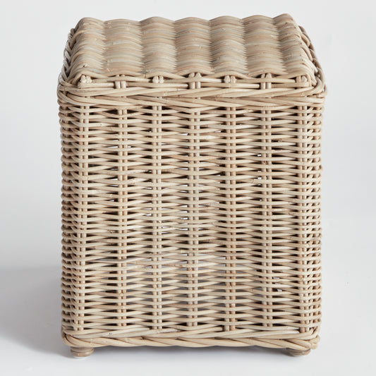 Davina Stool – Woven Kubu Rattan Side Table & Stool