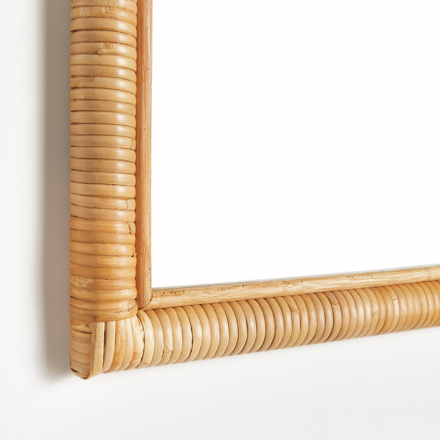 Walker Arched Console Mirror – Rattan Wrapped