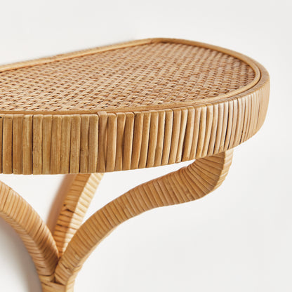 Woven Wall Bracket Large - Cambria Coastal Rattan Wall Shelf Bracket