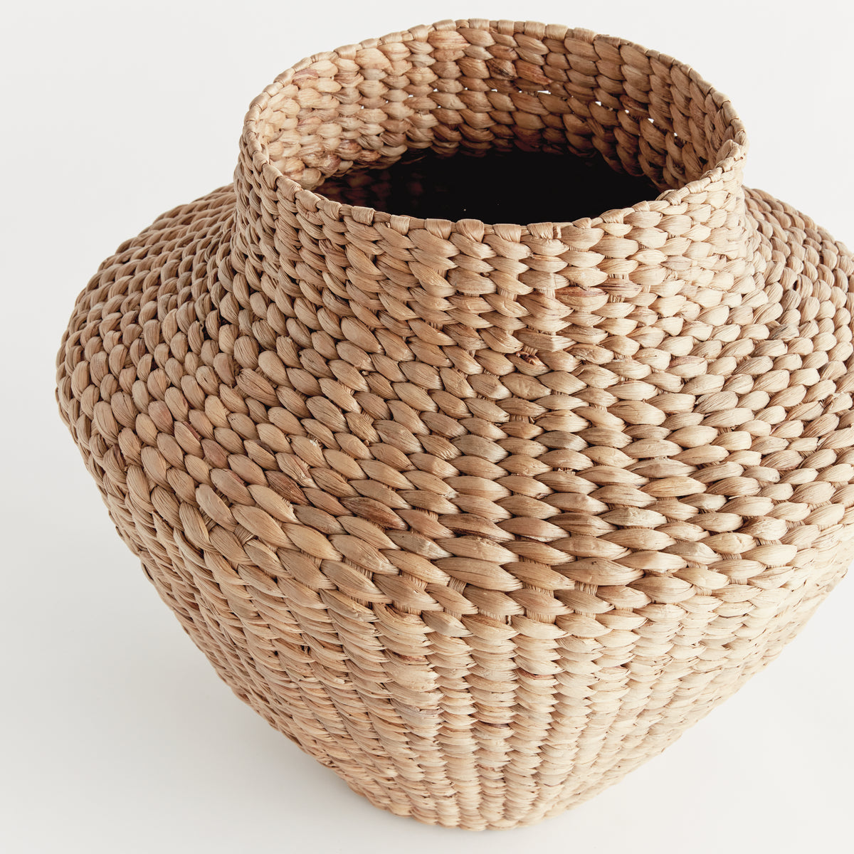 Water Hyacinth Woven Urn