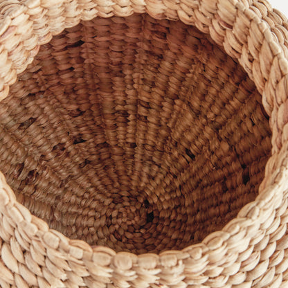 Water Hyacinth Woven Urn