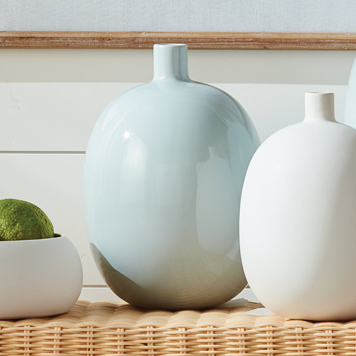 Sandbar Medium Vase, Light Blue