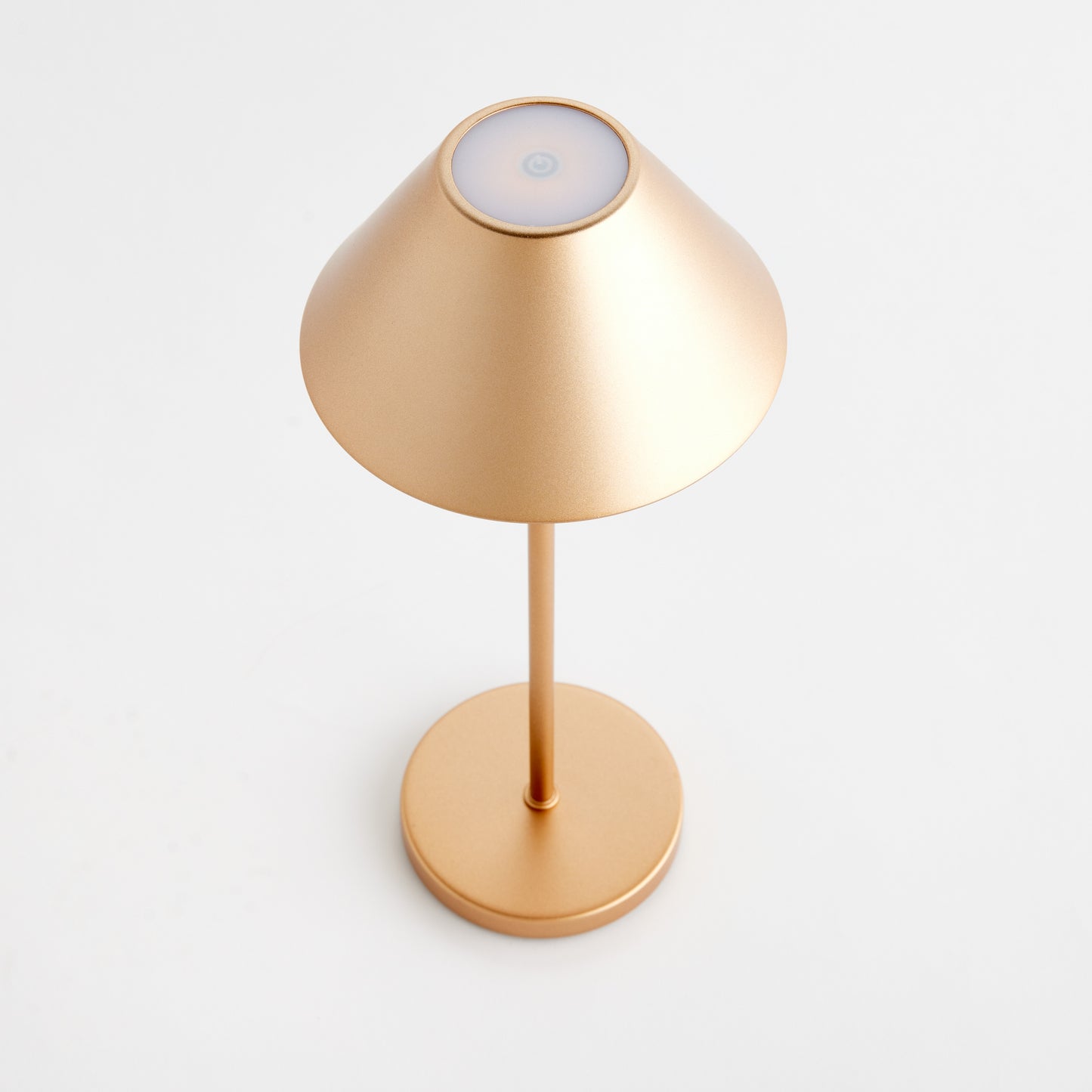 Alluna Cordless LED Lamp 14" - Coastal Champagne Gold Portable Table Lamp, Beach House Indoor & Porch Lighting