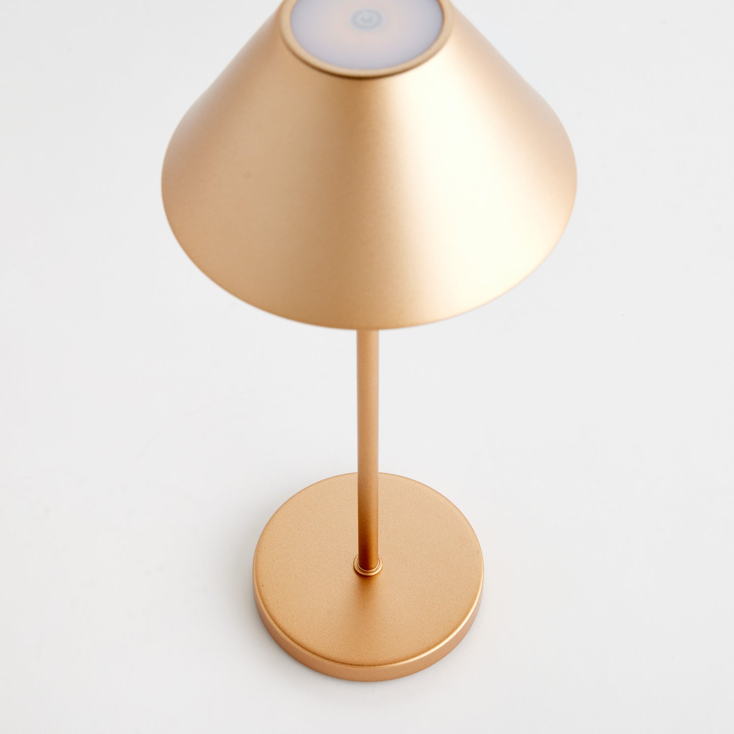 Alluna Cordless LED Lamp 14" - Coastal Champagne Gold Portable Table Lamp, Beach House Indoor & Porch Lighting