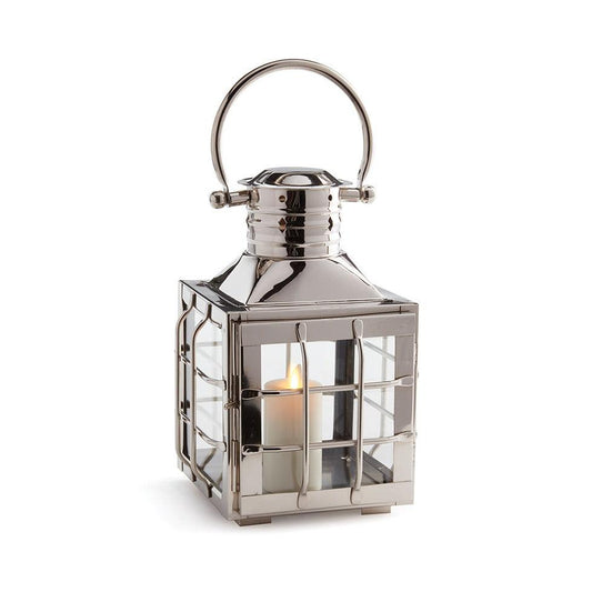 Nantucket 11-inch stainless steel and glass outdoor lantern
