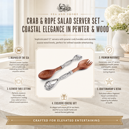 Crab & Rope Salad Server Set