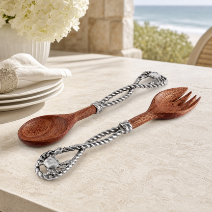 Crab & Rope Salad Server Set