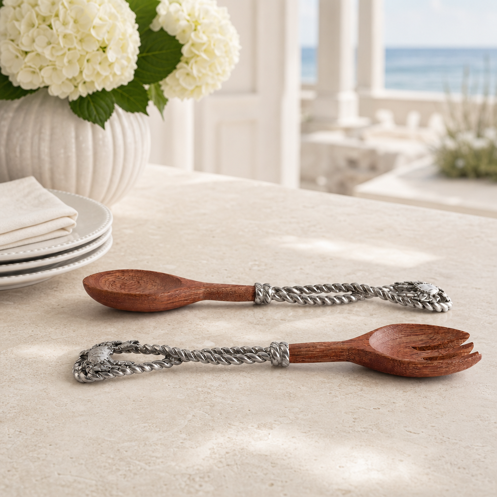 Crab & Rope Salad Server Set