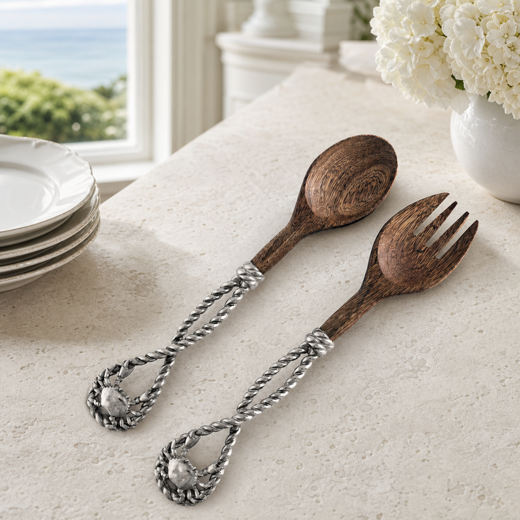 Crab & Rope Salad Server Set